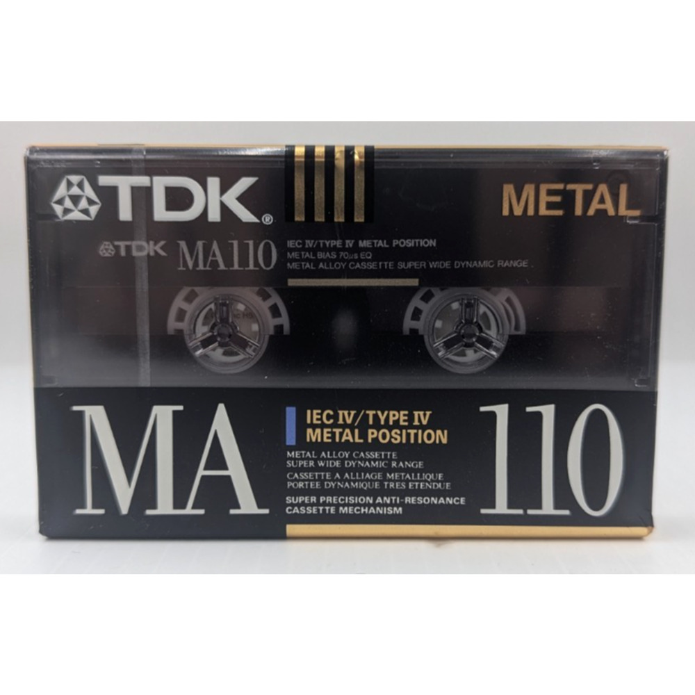 TDK MA110 Metal Bias Type IV Blank Cassette Tape